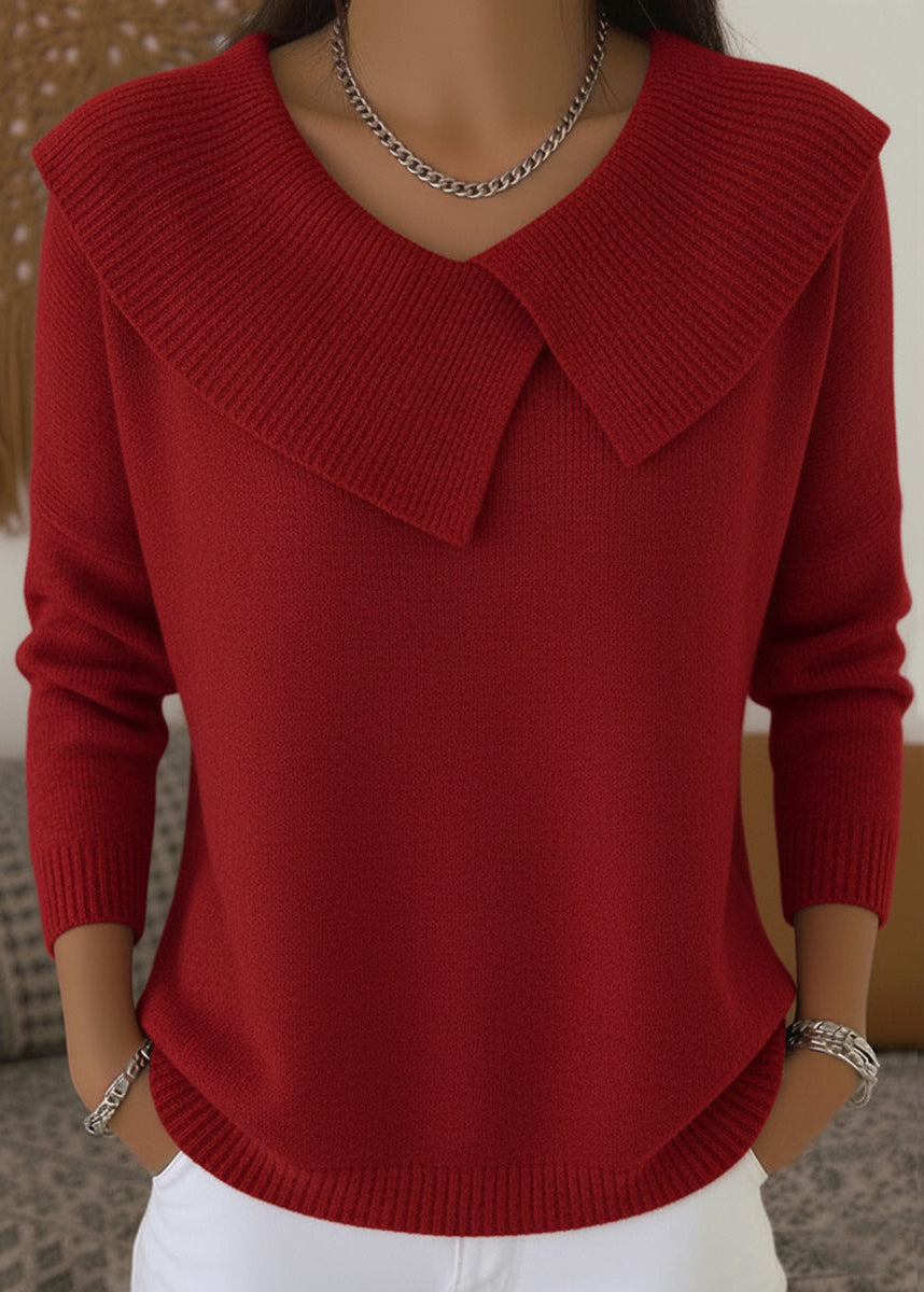 Sabrina – Dámský Vánoční Svetr s Klopou